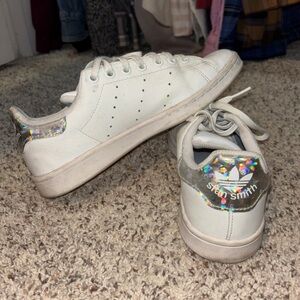 Adidas White Silver Sneakers Clean Design